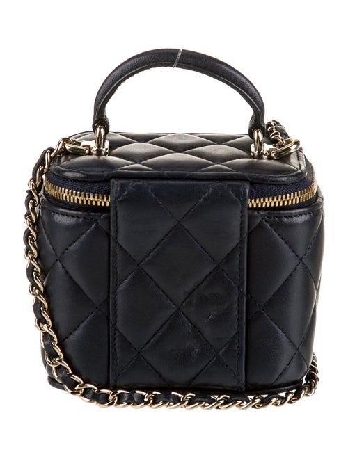 Chanel Mini Top Handle Vanity Case w/ Chain
