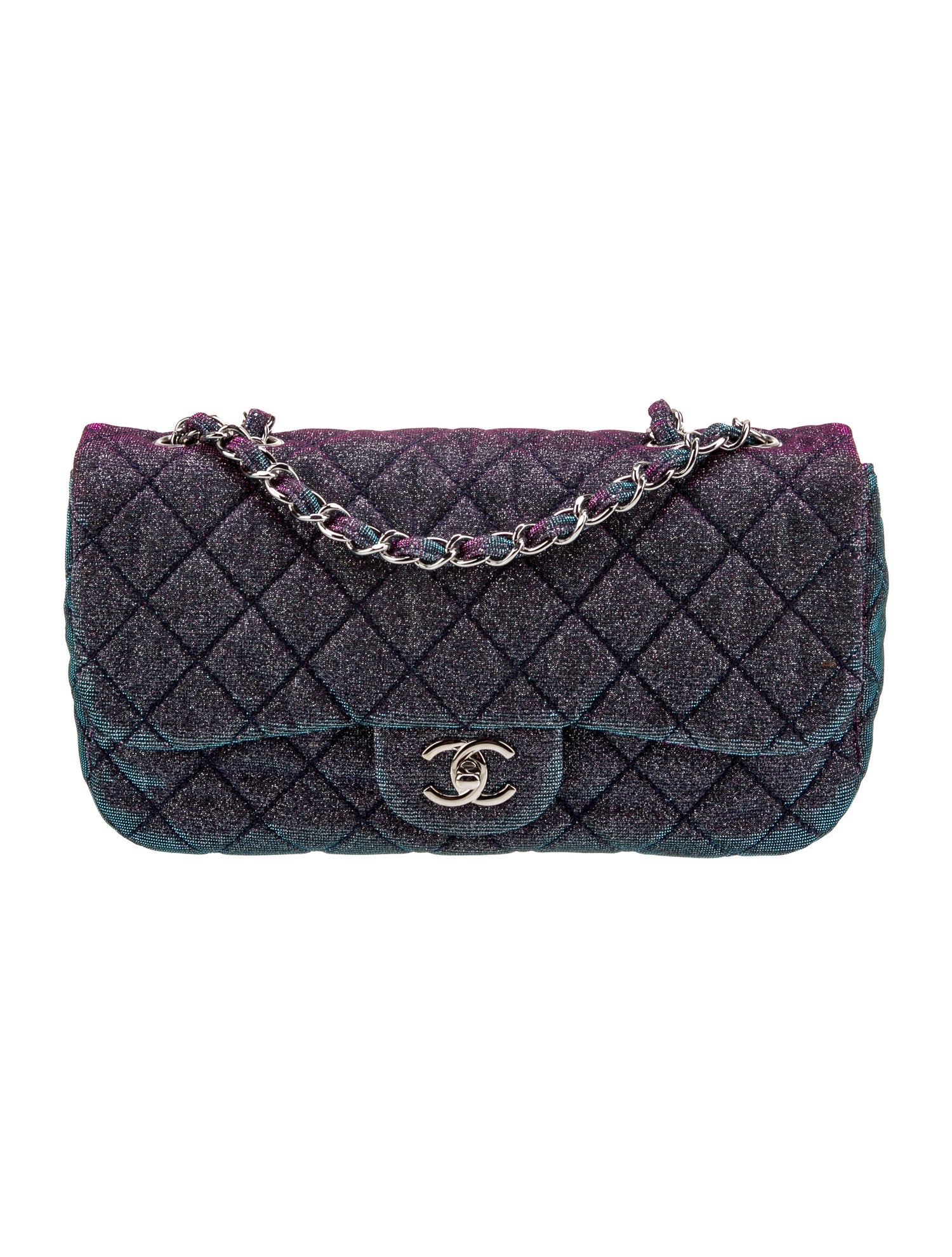 Chanel Iridescent Sparkle and Glitter Flap Bag