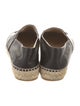 Chanel Interlocking CC Logo Leather Espadrilles