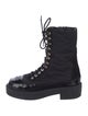 Chanel 2021 Interlocking CC Logo Combat Boots