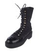 Chanel 2021 Interlocking CC Logo Combat Boots