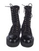Chanel 2021 Interlocking CC Logo Combat Boots