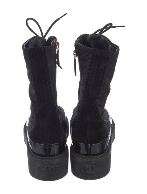 Chanel 2021 Interlocking CC Logo Combat Boots