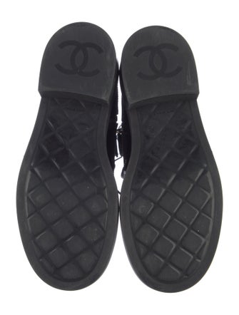 Chanel 2021 Interlocking CC Logo Combat Boots