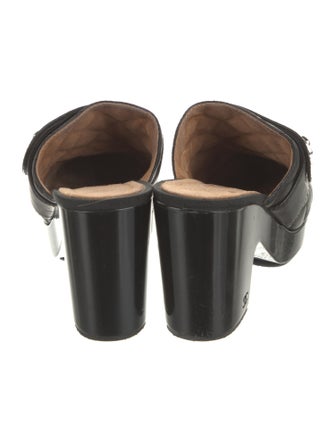 Chanel Interlocking CC Logo Lambskin Mules