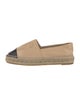 Chanel Interlocking CC Logo Lambskin Espadrilles