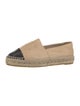 Chanel Interlocking CC Logo Lambskin Espadrilles