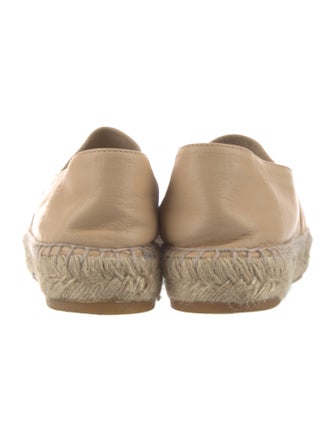Chanel Interlocking CC Logo Lambskin Espadrilles