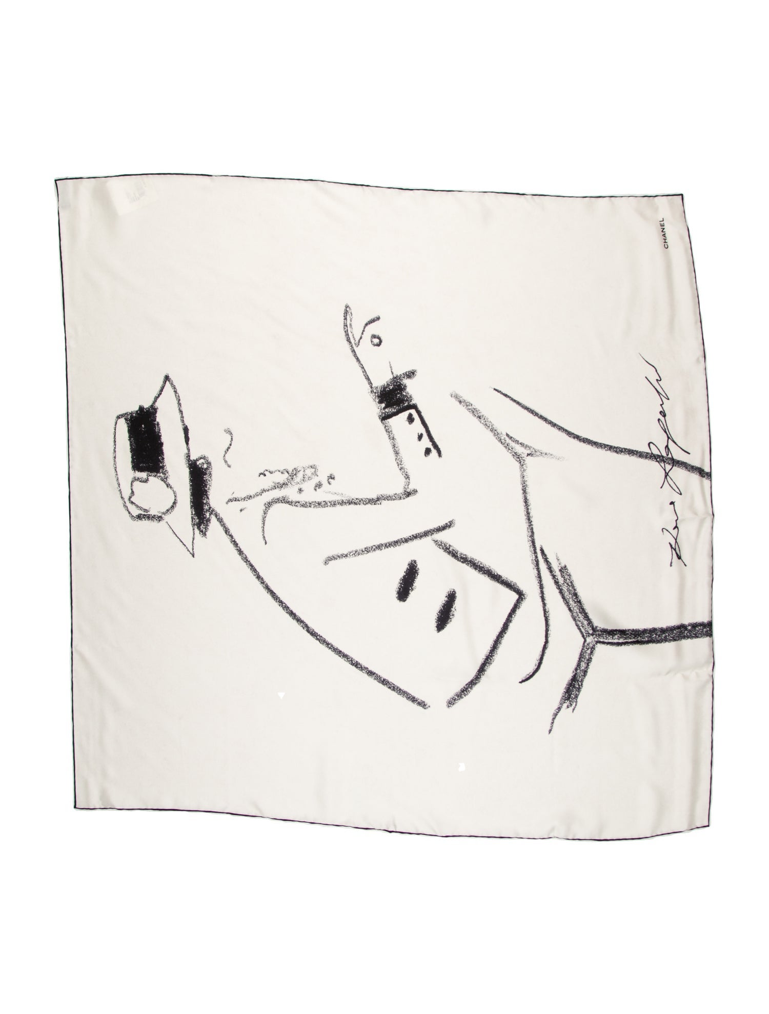 Chanel Silk Printed Scarf