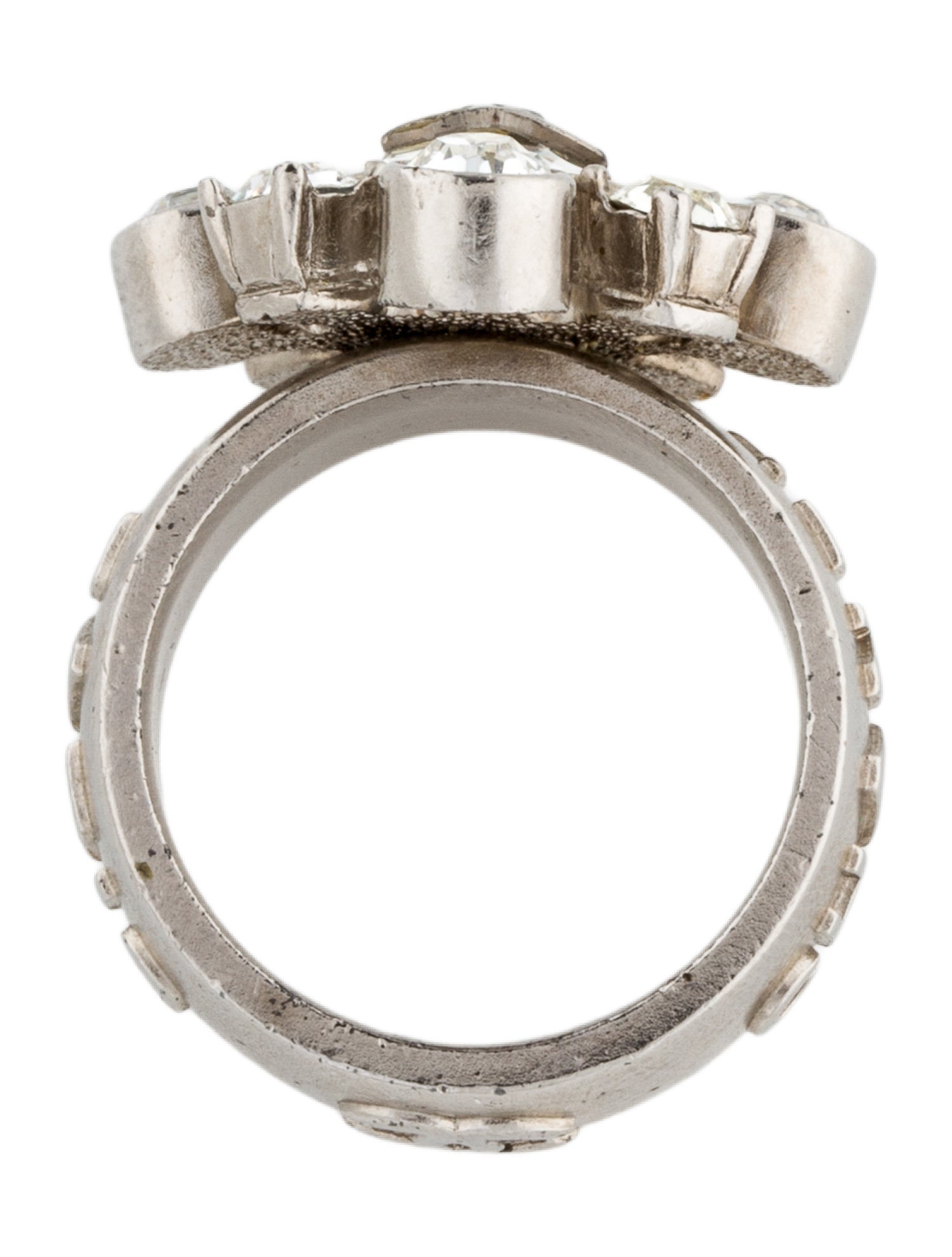 Chanel Strass CC Cocktail Ring