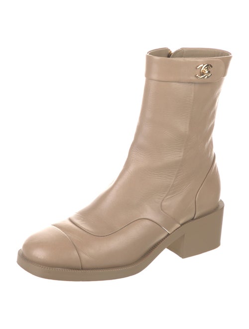Chanel 2022 Interlocking CC Logo Boots