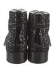 Chanel 2017 Interlocking CC Logo Combat Boots