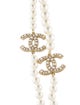Chanel 2024 Faux Pearl 100th Anniversary CC Long Station Necklace