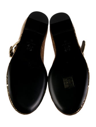 Chanel 2025 Interlocking CC Logo Mary Jane Flats