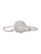 Chanel 18K Diamond Bouton de Camelia Cuff Bracelet