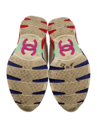 Chanel Interlocking CC Logo Mesh Athletic Sneakers