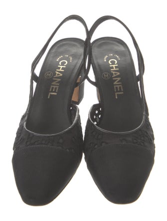 Chanel 2021 Interlocking CC Logo Slingback Pumps