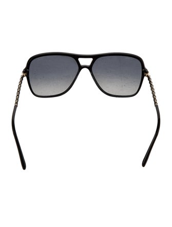 Chanel Interlocking CC Logo Oversize Sunglasses