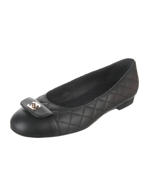 Chanel 2024 Interlocking CC Logo Flats