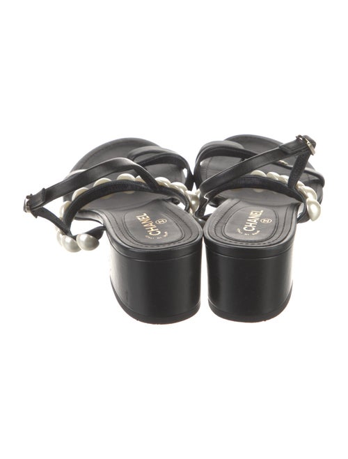 Chanel 2021 Interlocking CC Logo Slingback Sandals