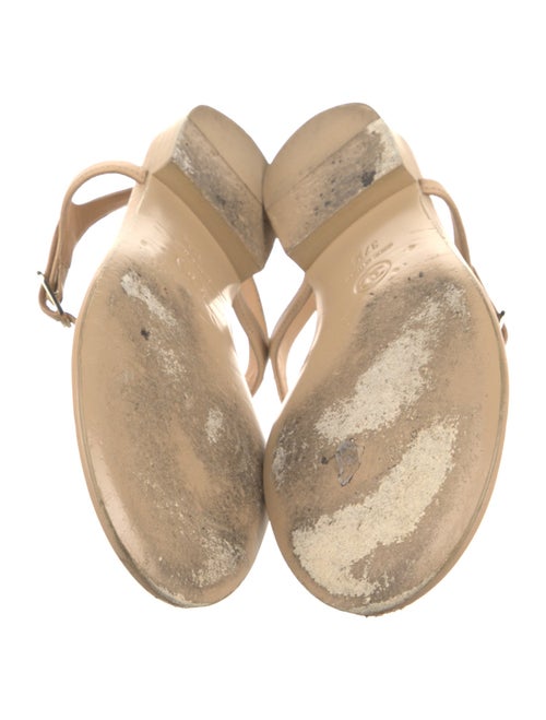 Chanel 2020 Interlocking CC Logo T-Strap Sandals