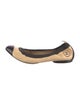 Chanel Interlocking CC Logo Lambskin Ballet Flats