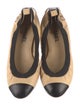 Chanel Interlocking CC Logo Lambskin Ballet Flats