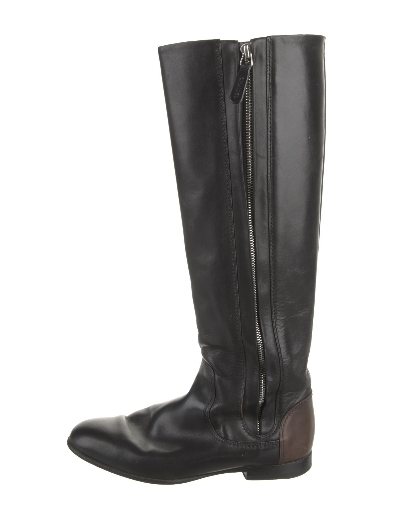 Chanel Leather Riding Boots