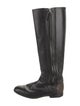 Chanel Leather Riding Boots