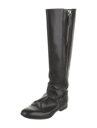 Chanel Leather Riding Boots
