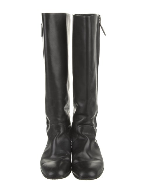 Chanel Leather Riding Boots