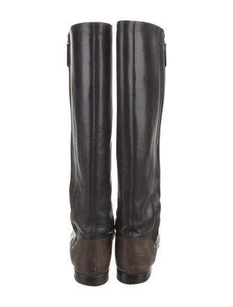 Chanel Leather Riding Boots