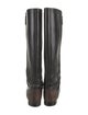 Chanel Leather Riding Boots