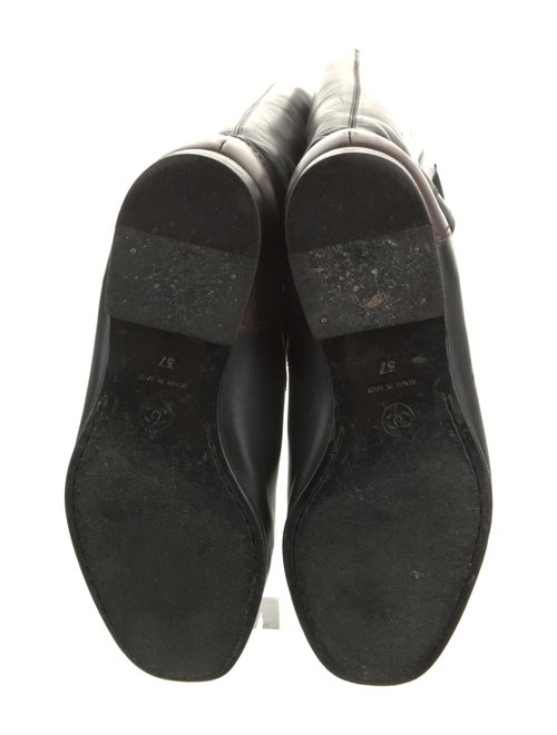 Chanel Leather Riding Boots