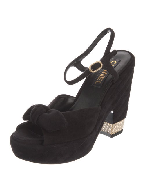 Chanel 2025 Interlocking CC Logo Slingback Sandals