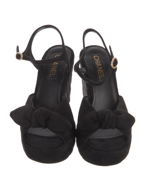 Chanel 2025 Interlocking CC Logo Slingback Sandals