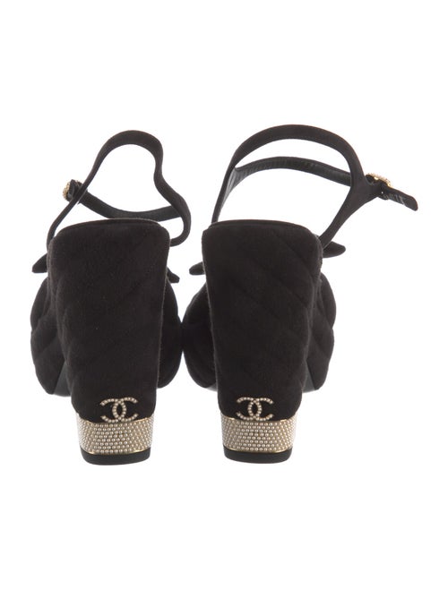Chanel 2025 Interlocking CC Logo Slingback Sandals