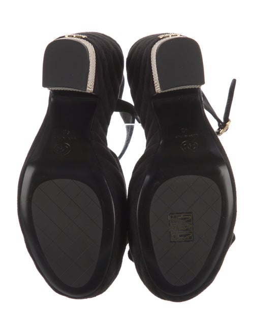Chanel 2025 Interlocking CC Logo Slingback Sandals