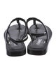 Chanel 2022 Interlocking CC Logo T-Strap Sandals