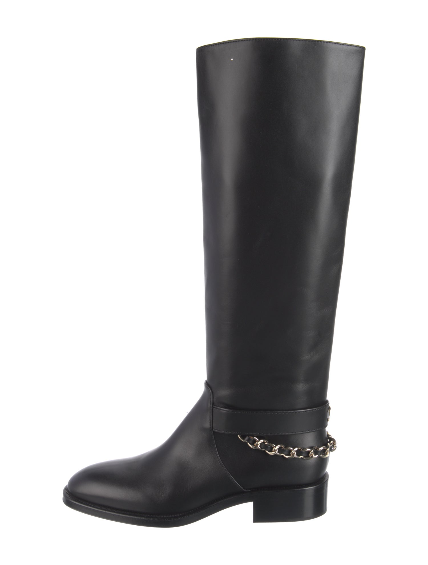 Chanel 2022 Interlocking CC Logo Riding Boots