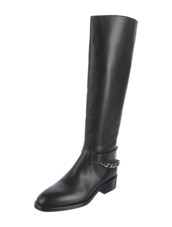 Chanel 2022 Interlocking CC Logo Riding Boots
