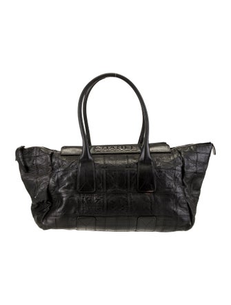 Chanel Square Quilt LAX Shopping Tote