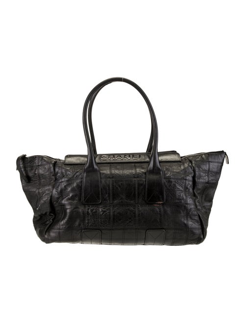 Chanel Square Quilt LAX Shopping Tote