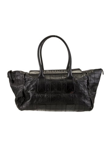 Chanel Totes Square Quilt LAX Shopping Tote