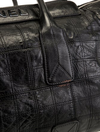 Chanel Square Quilt LAX Shopping Tote