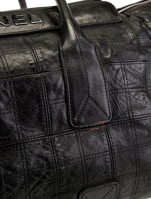 Chanel Square Quilt LAX Shopping Tote