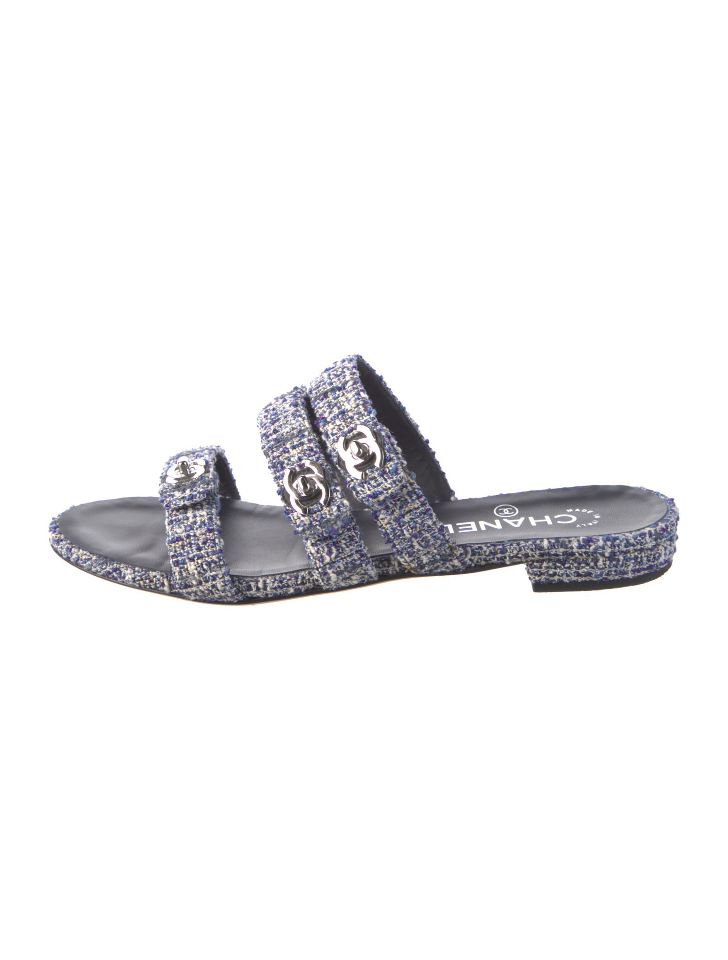 Chanel 2017 Interlocking CC Logo Slides