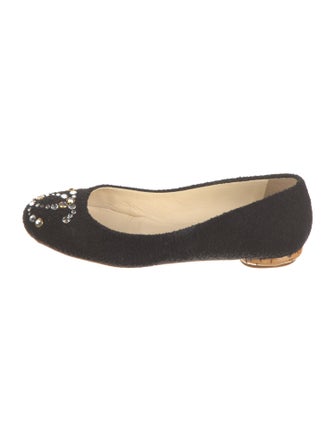 Chanel 2012 Interlocking CC Logo Ballet Flats