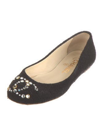 Chanel 2012 Interlocking CC Logo Ballet Flats