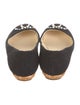 Chanel 2012 Interlocking CC Logo Ballet Flats